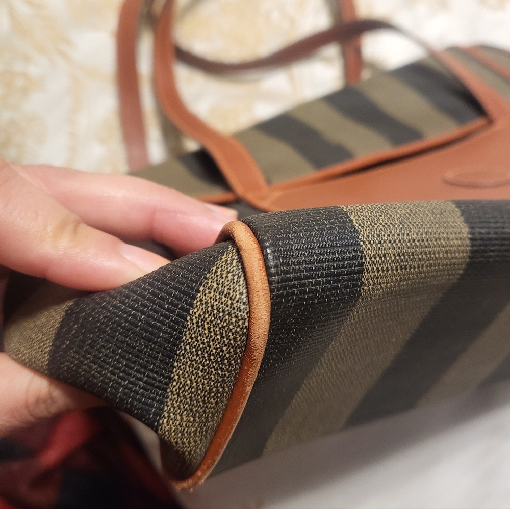 Fendi Brown and Black Striped Women's Bag - Picture 7 of 8